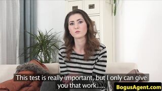 Auditioning amateur pussy fucked doggystyle
