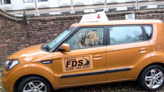Hot Driving School Czech babe Nikky Dream orgasms
