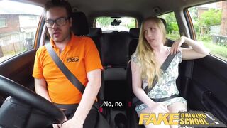 Hot Driving School Ex learner Satine Sparks arse spanked re