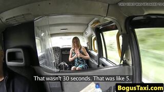Polish taxi babe footfucked by cab driver