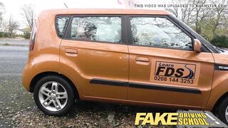 Hot Driving School Worst Driver Ever Get Fucked in the Car