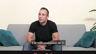 Sexy Shy hunk is devoured