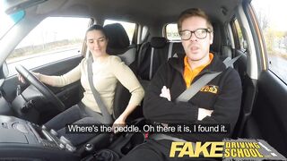 Hot Driving School little English teen gets fucked after he