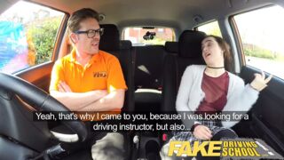 Hot Driving School New learners tight pussy stretched
