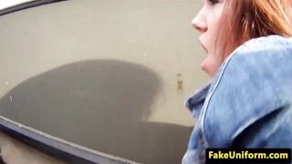 Redhead UK bird spunked on pussy outdoors