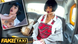Hot Taxi Super Sexy French Student Seduces Taxi Driver for a Free Ride