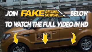 Hot Driving School Redhead horny minx quirts on mechanics