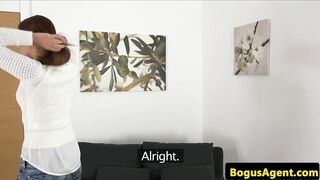 Casting euro model creampied in shavedpussy