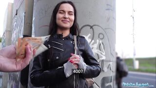 Public Sex Monica Brown has her tight Russian pussy fucked
