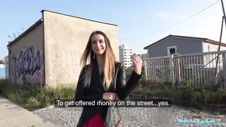 Public Sex She is pantyless and gets fucked hard