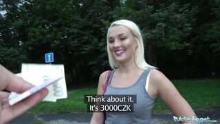 Public Sex Blonde Gets Fucked By a Lost Stranger
