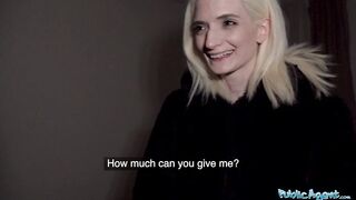 Public Sex, Pretty skinny student receives facial