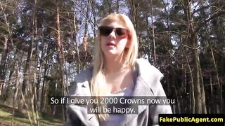 Amateur euro public fucked by imposter agent