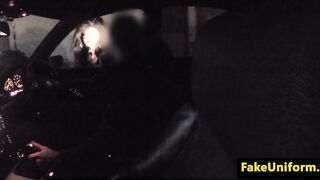 British cop pulls ebony babe for pussyfucking