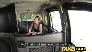 Hot Taxi Euro girl fucked with rock hard cock before facial