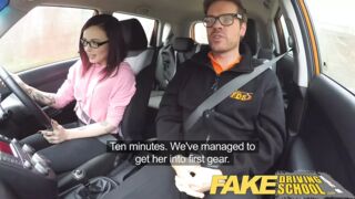 Hot Driving School American Teen Creampied by Instructor