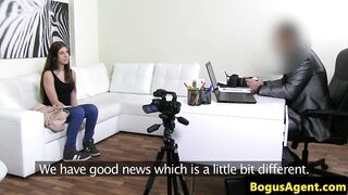 Masturbating casting euro spunked on ass