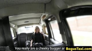 Busty brit taxi milf fucked through sluthatch