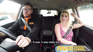 Hot Driving School Busty horny blonde needs cock