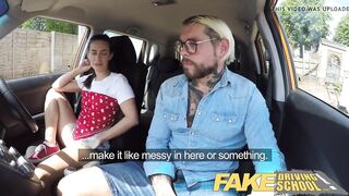 Hot Driving School Horny learners secret suck and fuck