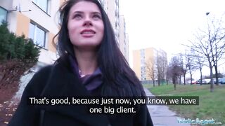 Public Sex Sexy Russians perfect body fucked for cash
