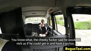 British amateur orally pleasured in taxi