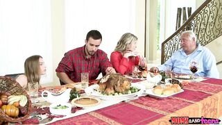 Step Moms Bang Teens - Naughty Family Thanksgiving