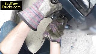 Real amateur cocksucking towtruck driver