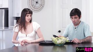 Lana Smalls Distracts with her nipples teasing Stepbro right into Her Pussy Trap - S33:E6