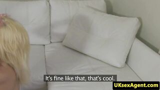 Czech amateur fingered and fucked by agent