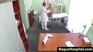 Tattooed pierced patient pounded by doctor