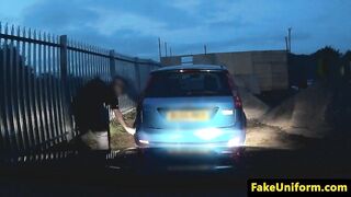 Bigtitted british babe plowed by uk cop