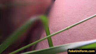 Pussylicked redhead brit cockrides officer