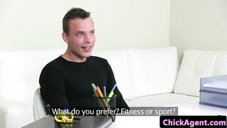 Casting agent plowed on her office couch