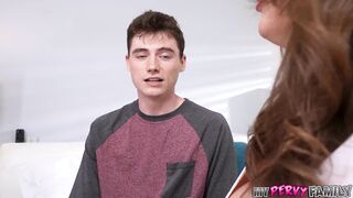 Kat Marie’s Huge Boobs Bounced as Stepsons Spit Roast Her!