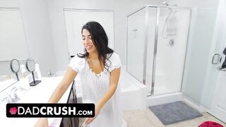 Step Daughter Jasmine Sherni Feels Weird About Her New Stepdad Feeling Up Her Tits And Ass -StepDaddy