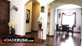 StepDaddy - Generous Stepdad Helps His Nervous Stepdaughter Release The Tension Before Job Interview
