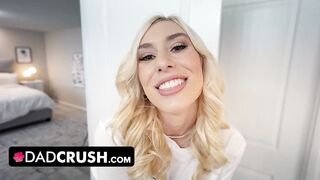 Daddy Crush - Horny Stepdad Can't Resist His Busty Blonde Stepdaughter's Big Ass And Bangs Her Hard