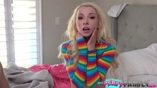 Daddydy Caught Petite Teen Pounding Her Step-Brother
