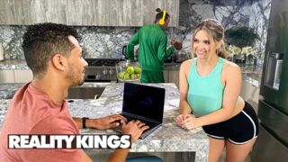 Hot Videos - Angie Faith Seduces Her BF’s Roommate With Her Tits And Gets Fucked Behind His Back