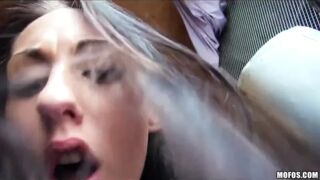 Perky Czech teen is fingered and fucked then squirts