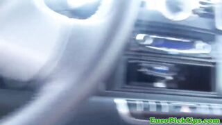 Picked up brunette shows her creampie
