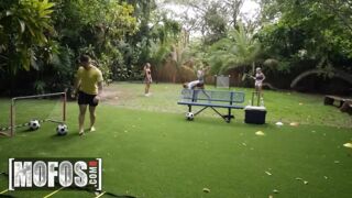 Sexy - Horny Blonde Mimi Monet Decides Cock Riding Is A Better Workout Than Soccer Practice