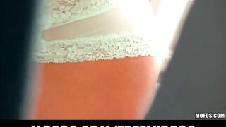 Stunning amateur Cameron Dee is caught fucking her man