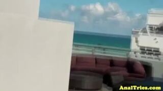 Analsex loving gf fingering her pussy