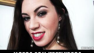 Beautiful French slut takes a hard dick in her juicy ass