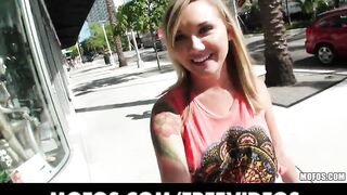 Cute amateur blonde is talked into trying anal sex on tape