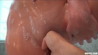 Hot - Bathing amateur beauty Staci Silverstone loves cock