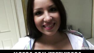 Hot - Cute perky-tit Latina GF Lola Foxx bounces her ass