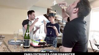 Sexy - Redhead Military Wife Gets Rammed by Stepson